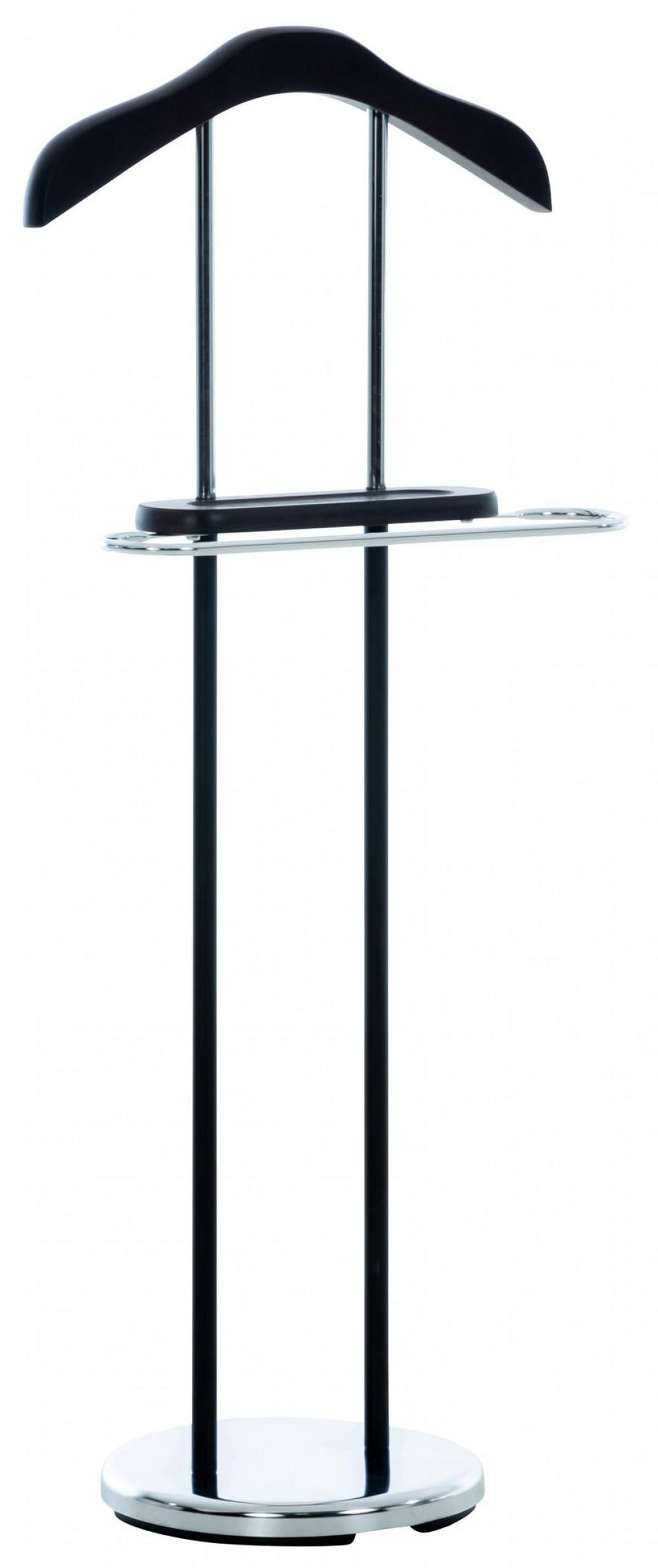 HERRENDIENER Metall schwarz - Schwarz, Metall (43/109/28cm) - CLP