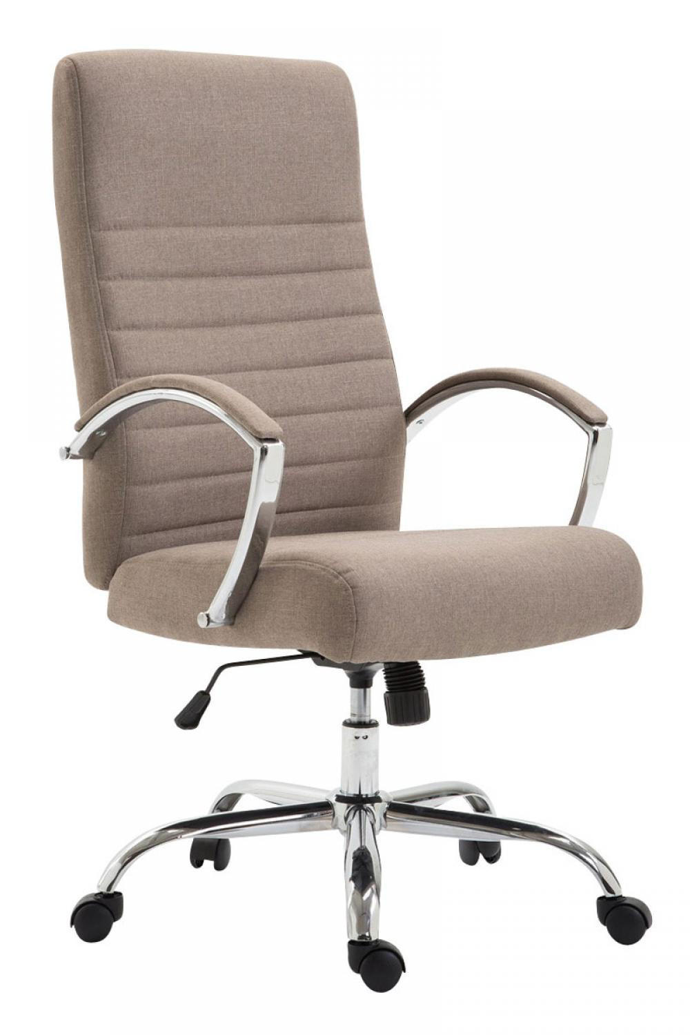 CHEFSESSEL Stoff Taupe - Taupe, Textil/Metall (60/110/68cm) - CLP