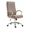 CHEFSESSEL Stoff Taupe - Taupe, Textil/Metall (60/110/68cm) - CLP