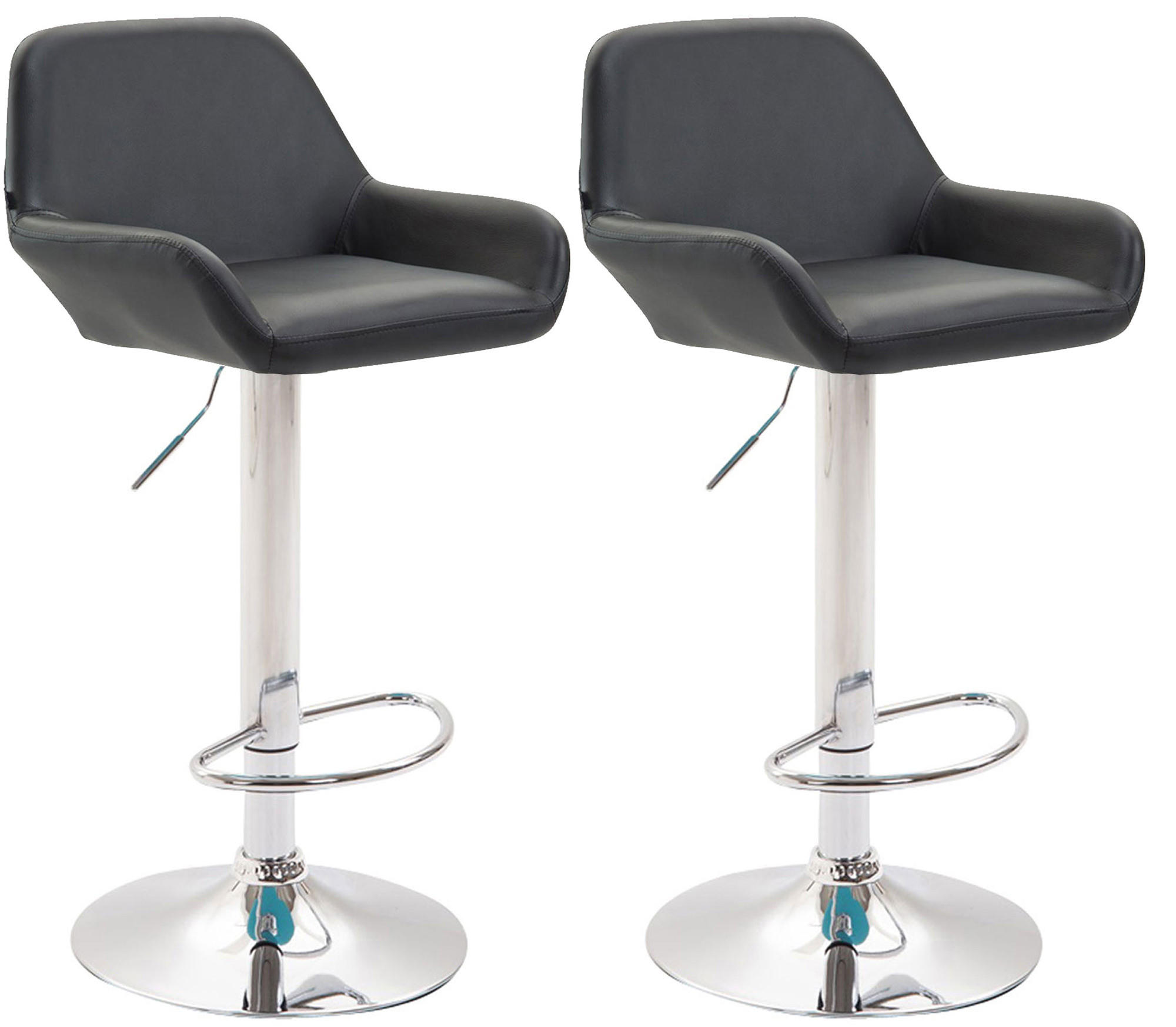 Deluke Barhocker Schwarz 51x89x52 cm
