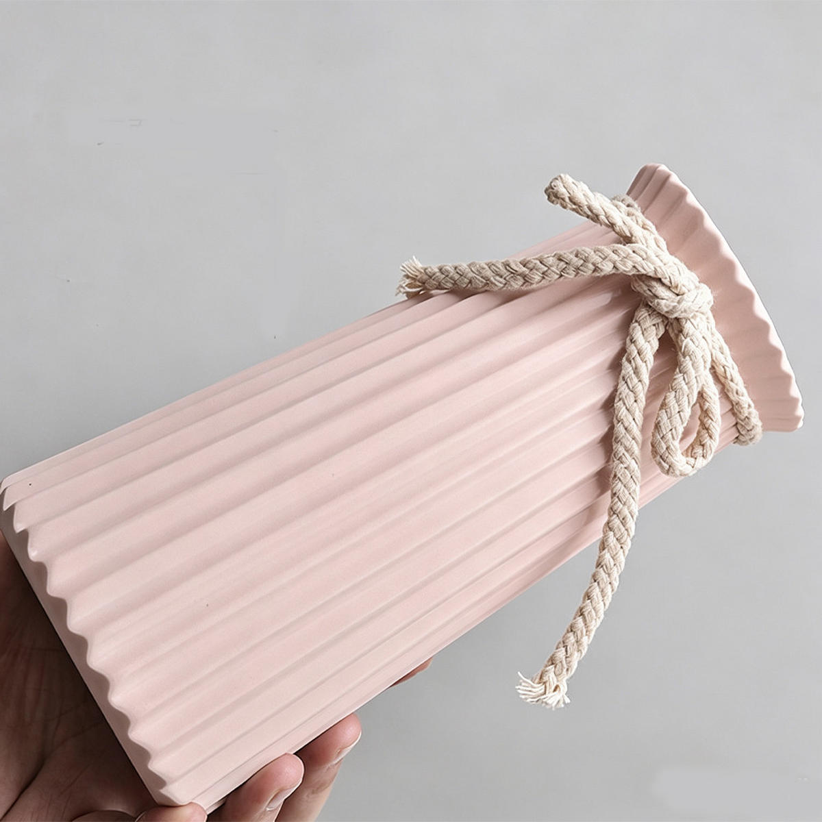 VASE 11.5x11.5 x 24.5 cm Keramik - Pink, Keramik (24.5cm) - LIBRATON