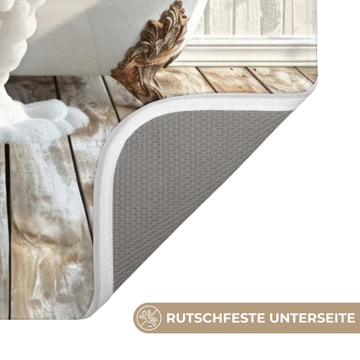 WC PŘEDLOŽKA Osel - Zvířata - Vana - Pěna 40x60 cm - krémová, textil/plast (40/1cm) - OnlyWow