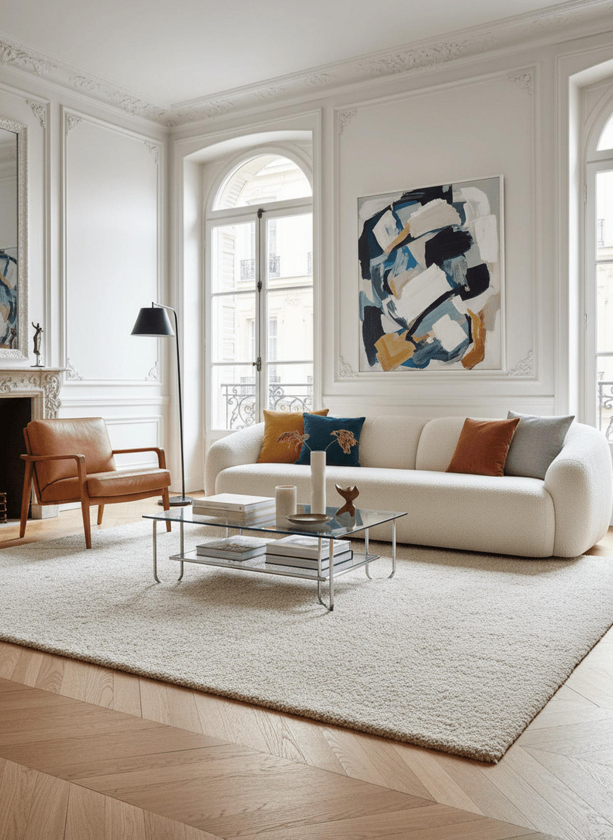 TEPPICH, Weicher und dicker weiß - Weiß, Textil (80/150cm) - AFK Living