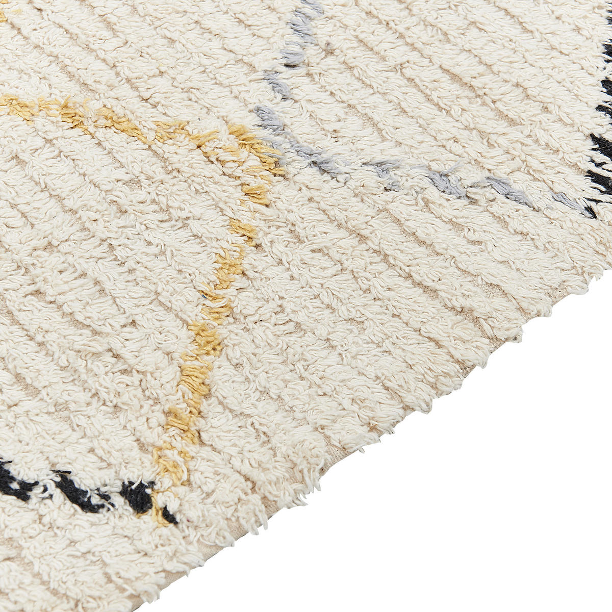 KURZFLOR-TEPPICH Tezpur 150/80 cm - Beige, Textil (80/150cm) - Beliani