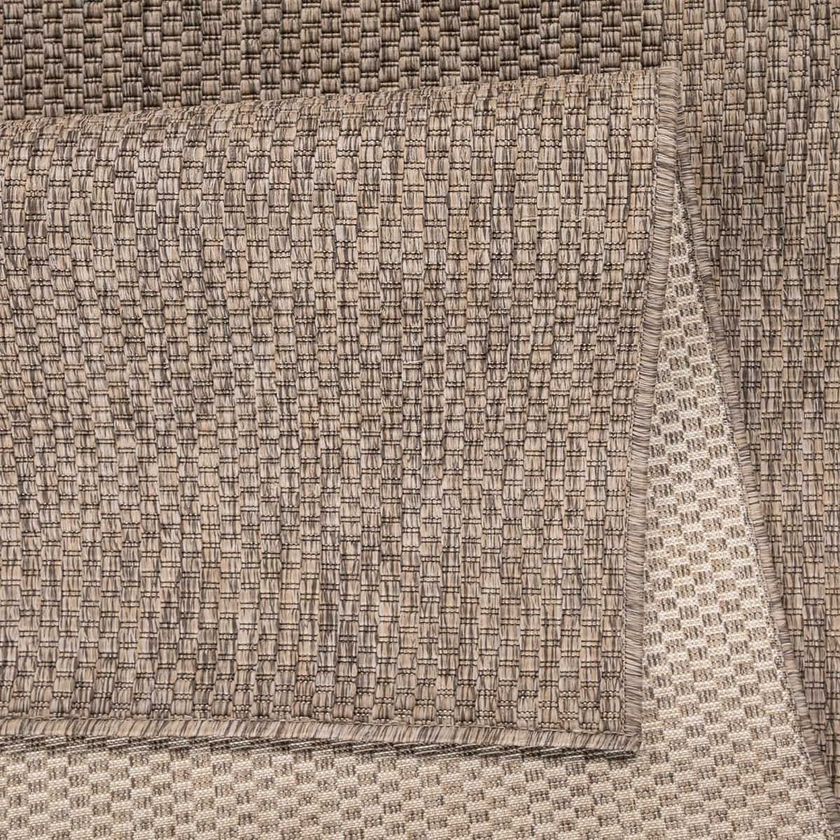 TEPPICH Kurzflor Unifarben Wohnzimmer schmutzabweisend Braun Rechteckig 160x220 - Braun, Textil (160/220cm) - KADIMA DESIGN