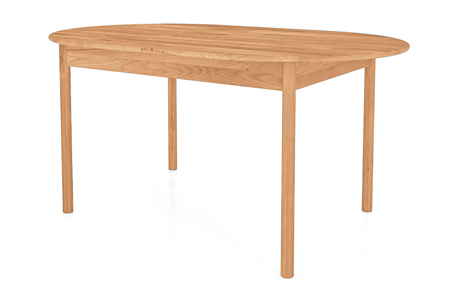 TISCH OVAL AUSZIEHBAR INA Kernbuche - Ecru, Holz (180/90/77cm) - byoak
