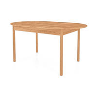 TISCH OVAL AUSZIEHBAR INA Kernbuche - Ecru, Holz (160/80/77cm) - byoak