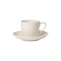 ESPRESSOTASSE MIT UNTERTASSE For Me weiß 70 ml - Weiß, Keramik (11.7/7.7/11.7cm) - Villeroy & Boch