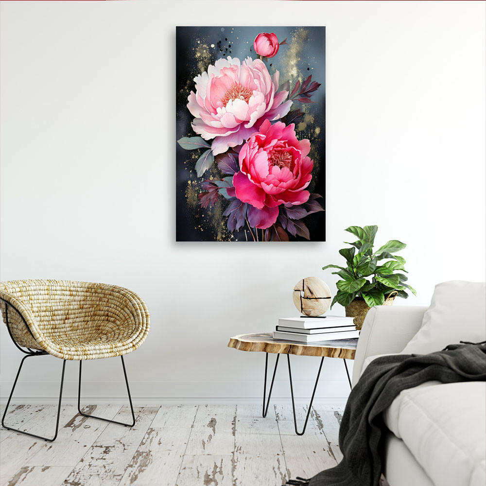 Thumbnail - Feeby Leinwandbild, Rosa, Textil, Baum/Pflanze/Natur, Rechteckig, 60x90 cm, Bilder und Zubehör, Wandbilder, Leinwandbild...