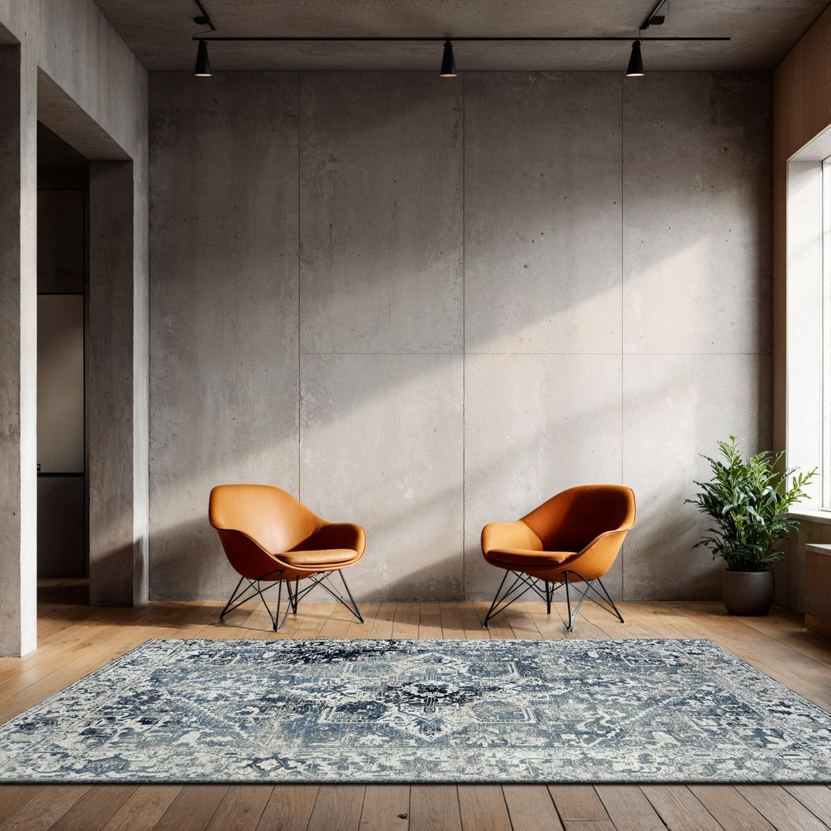 TEPPICH Atlantide Tabriz 200/280 cm - Blau, Textil (200/280cm) - Louis De Poortere
