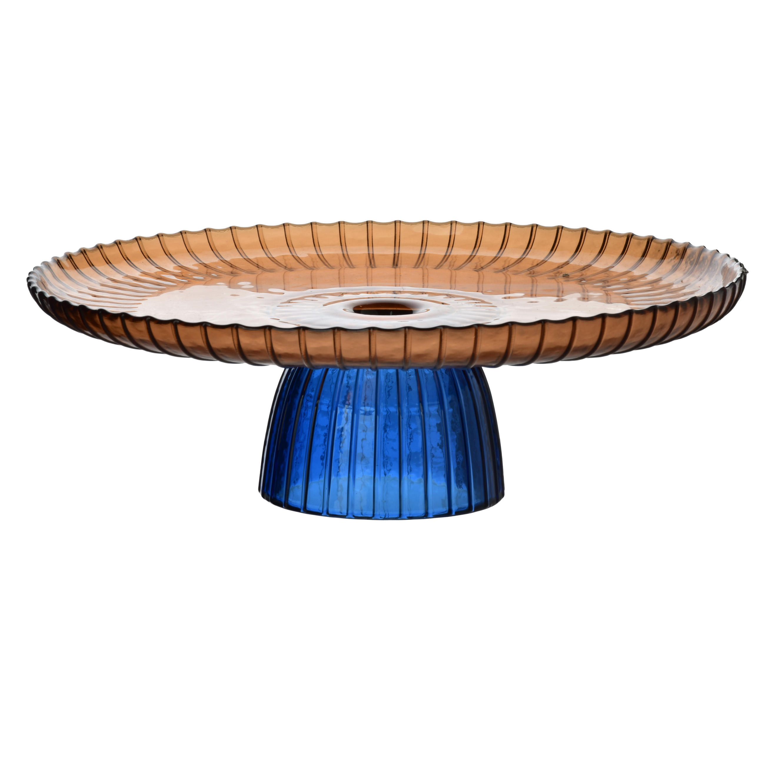 ETAGERE Blau 29,5x10cm Glas - Blau/Transparent, Glas (31/11/31cm) - Mondex