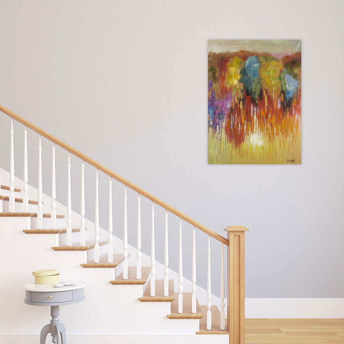 ACRYLBILD HANDGEMALT 75/100 cm - Multicolor, Holz/Textil (75/100cm) - KUNSTLOFT