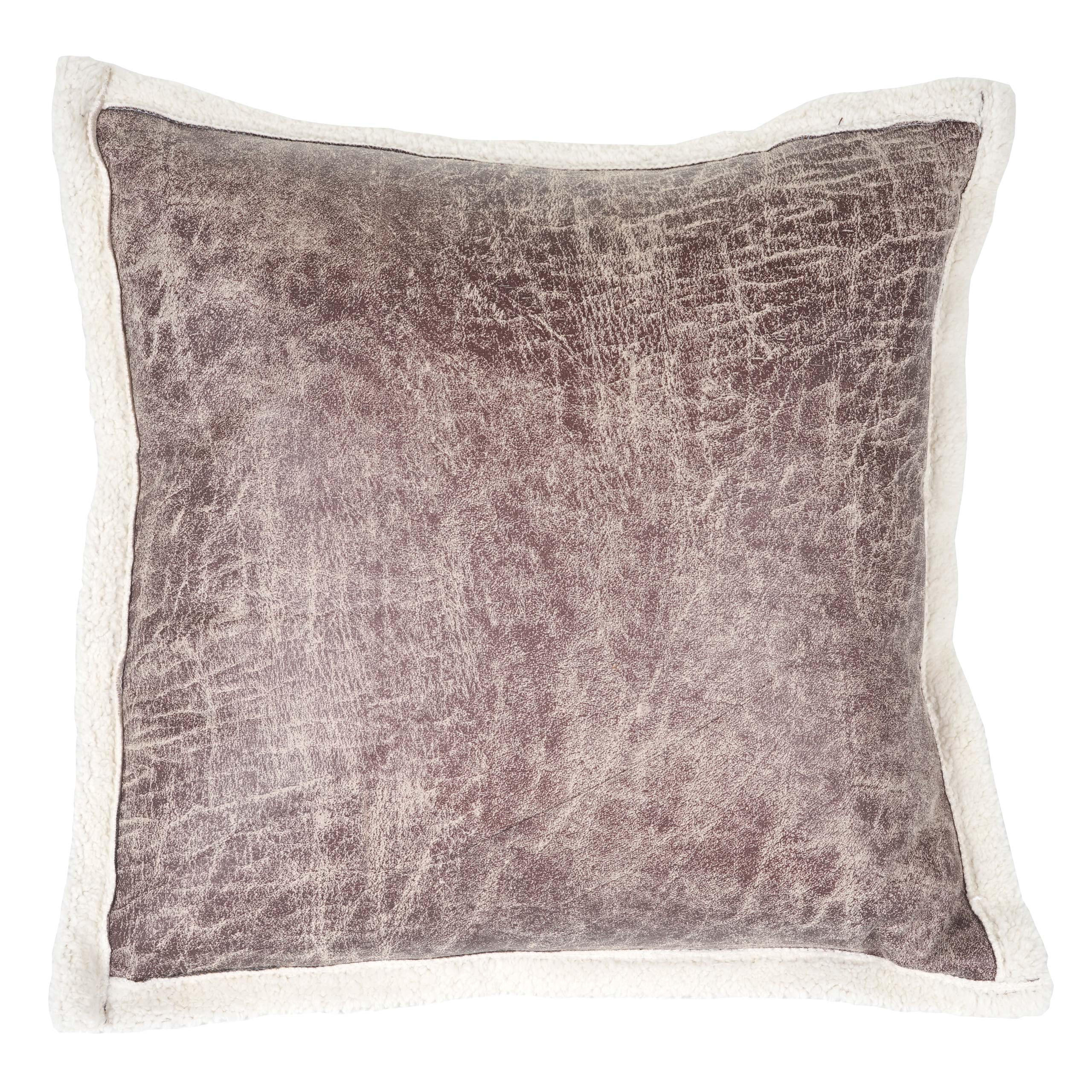 DEKO-KISSEN WILDLEDERIMITAT Braun - Braun, Textil (12/45/45cm) - MCW