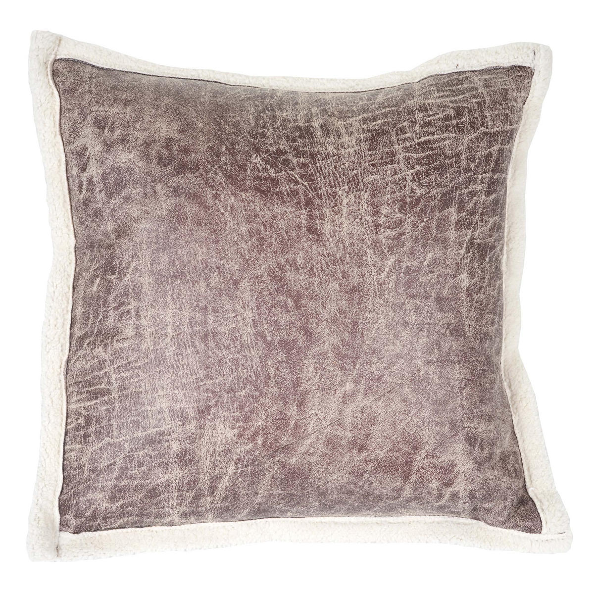 DEKO-KISSEN WILDLEDERIMITAT Braun - Braun, Textil (12/45/45cm) - MCW