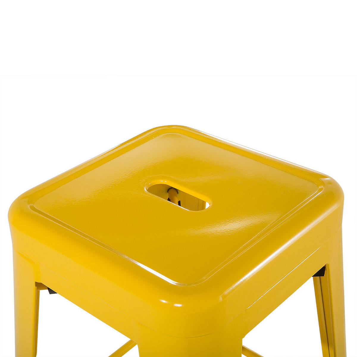 SCAUN DE BAR set de 2 metal galben Cabrillo - galben, metal (44/76/44cm) - Beliani