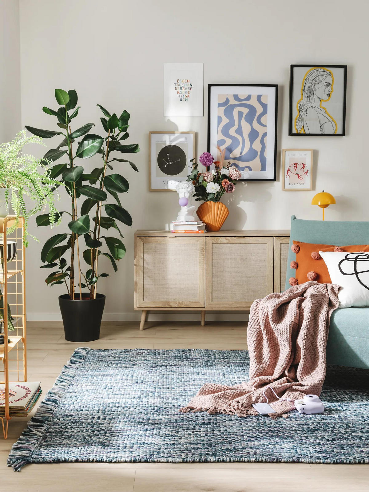 PREPROGA Runa modra 200x300 cm - modra, umetna masa/tekstil (200/300cm) - benuta Pop