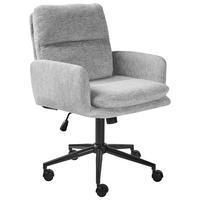 BÜROSTUHL Hellgrau Constantia - Hellgrau, Textil (58/86/58cm) - Beliani