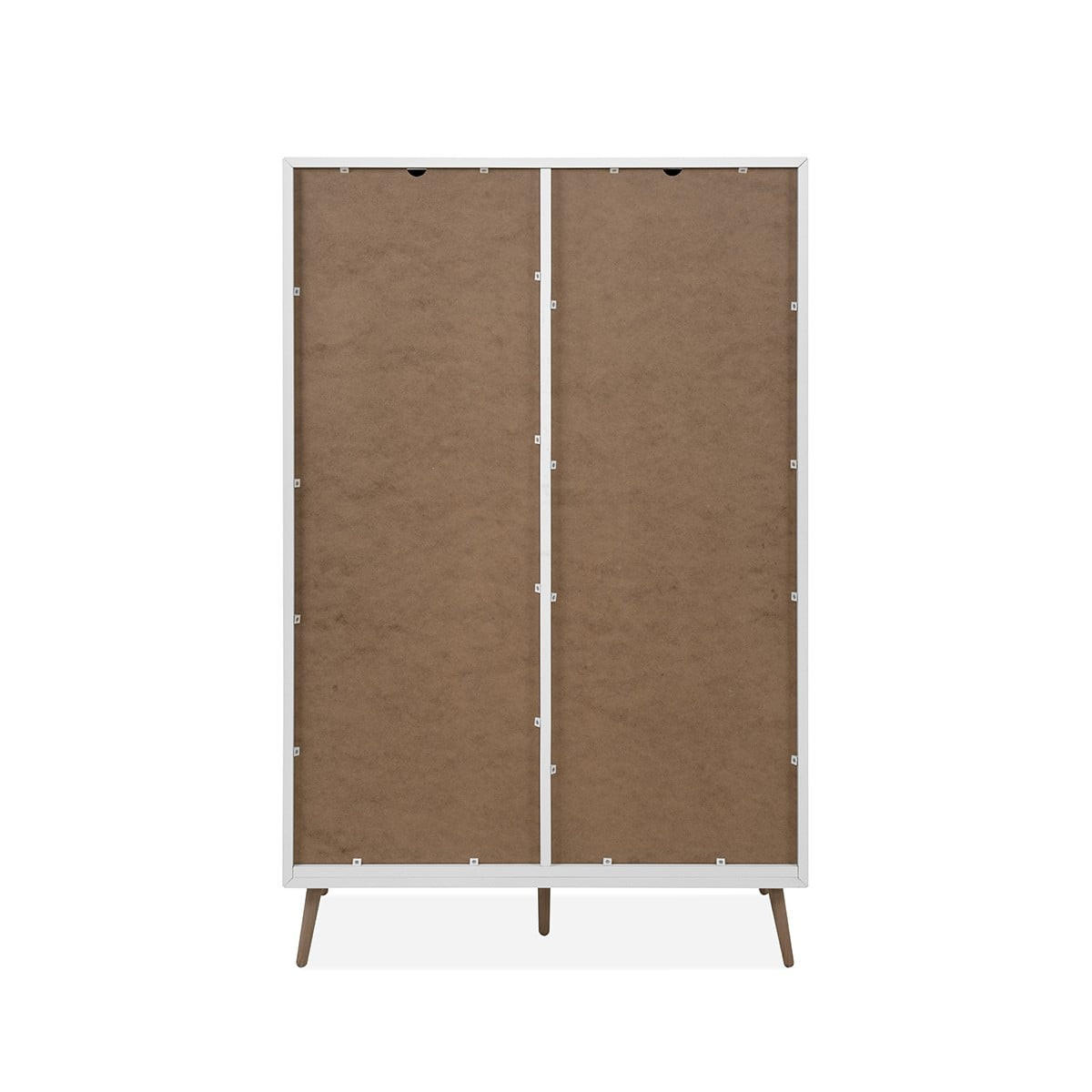 HIGHBOARD mit 4 Türen und 2 Schubladen - Arona - 90/38/140 cm - Weiß/Eiche Artisan, Holzwerkstoff (38/140/50cm) - Calicosy