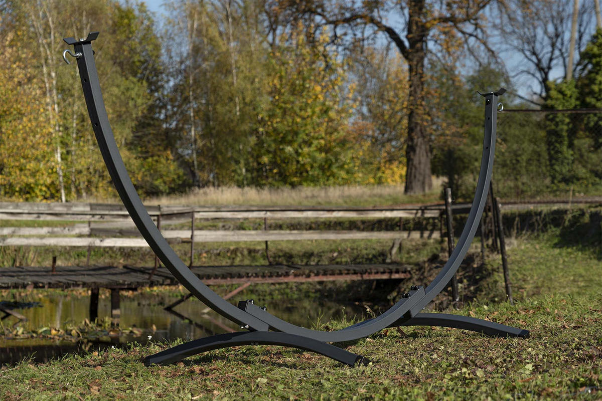 HÄNGEMATTE mit Gestell Metal Potenza - Grün, Metall (98/110/250cm) - Potenza