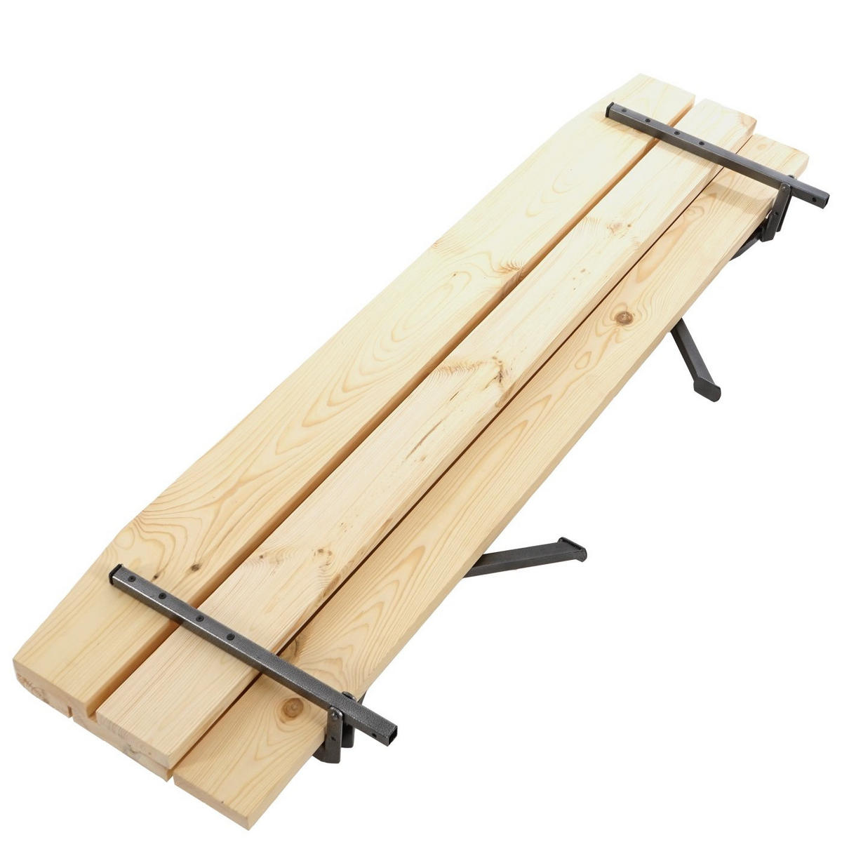 BANK MIT LEHNE Braun - Braun, Holz - MCW