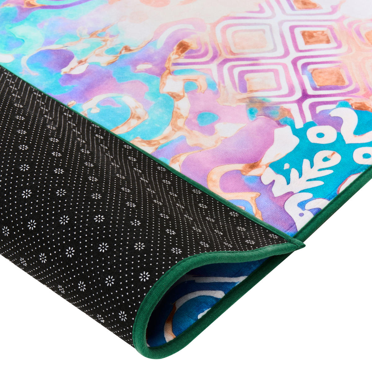 KOBEREC Barevný 140/200 cm Isvanta - různobarevná, textil (140/200cm) - Beliani