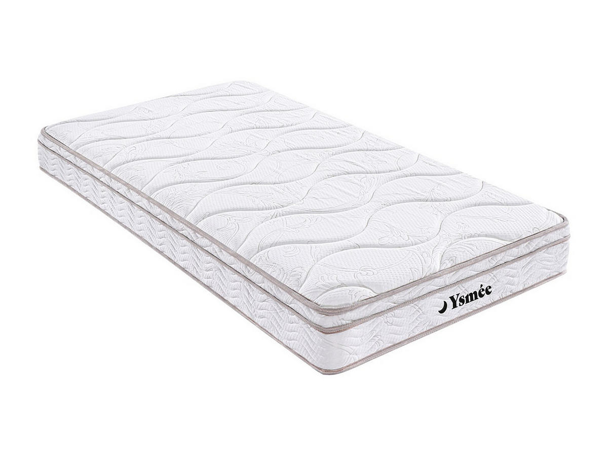 STANDARDMATRATZE - 1 Person - stoff - weiß Wolkentanz - Weiß, Textil (90/200cm) - Vente-Unique