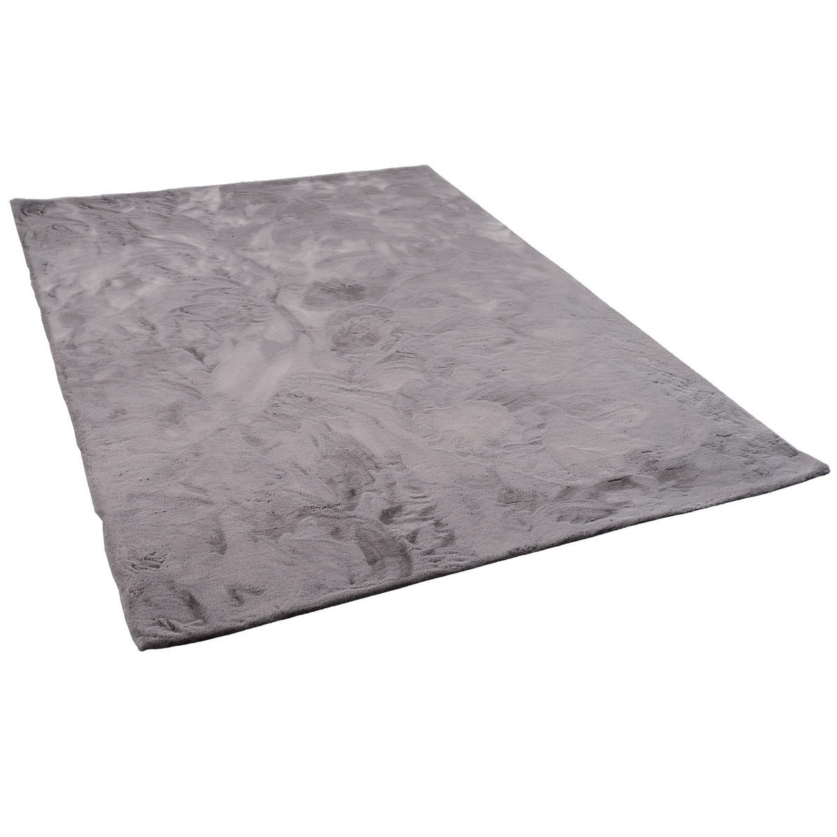 FELLTEPPICH LUXUS SUPER SOFT PLUSH - Grau, Textil (60/90cm) - Pergamon