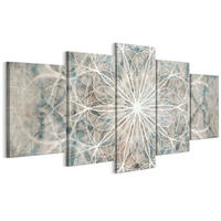 LEINWANDBILD Boho 5-tlg. 100x50 cm - Multicolor, Holz (100/50cm) - LUMASOUL