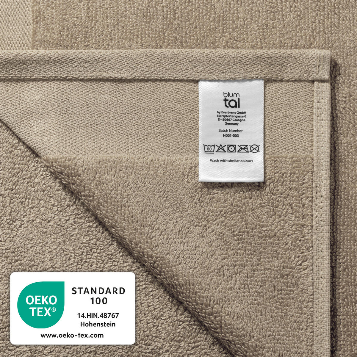 SAUNATUCH 2er-Set, 2x Saunatuch 80/200 cm, Taupe - Taupe, Textil (80/200cm) - Blumtal