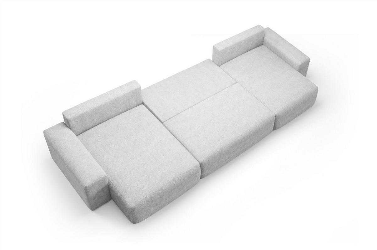 WOHNLANDSCHAFT Arona - Braun, Holzwerkstoff/Textil (398/70/148cm) - Fun Möbel