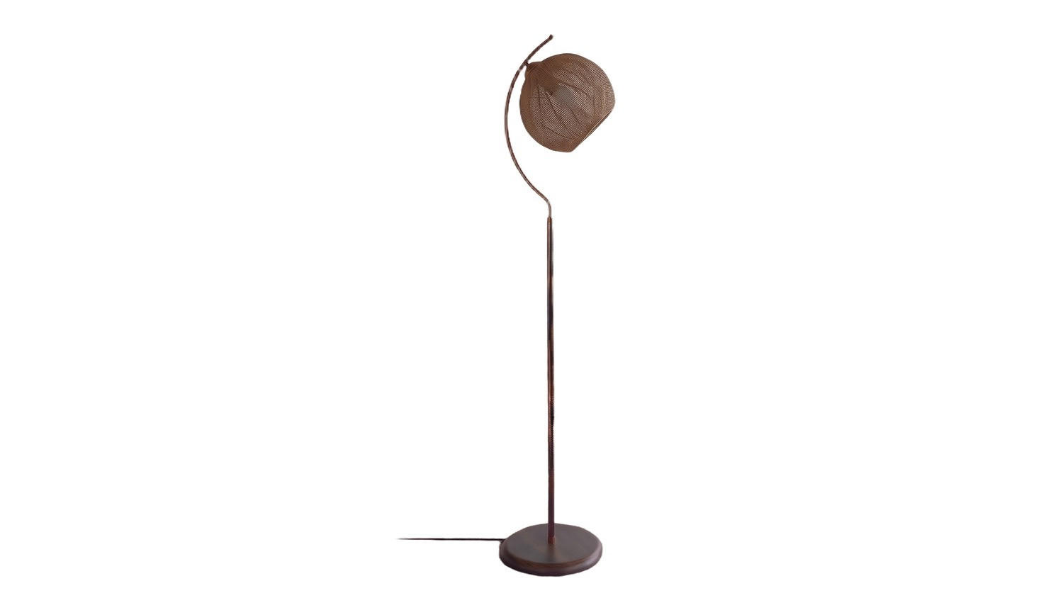 STEHLAMPE VESUVIA Multicolor Metall - Schwarz, Metall (30/30/165cm) - KAWOLA