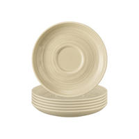 TEEUNTERTASSEN Terra Sandbeige ø 13,5 cm 6er Set - Beige, Keramik (13.5cm) - Seltmann Weiden