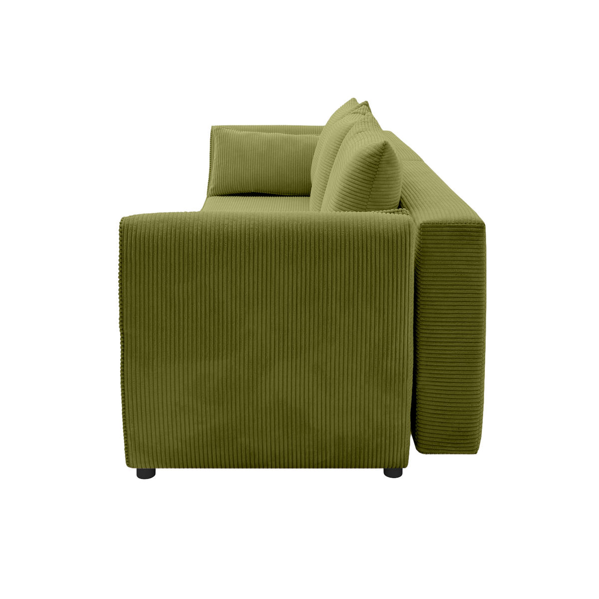 SOFA GRABO mit Schlaffunktion, Grün - Grün, Textil (260/75/145cm) - Fedve