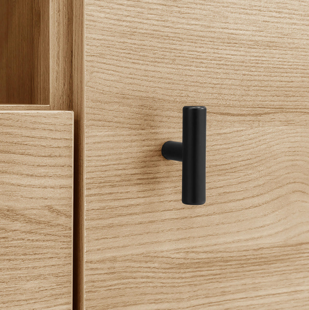 TV-ELEMENT mit Couchtisch - Kombination 3-tlg.Set mit Sideboard in Schwarz Holz - Schwarz, Holzwerkstoff (100/45/60cm) - OKWISH