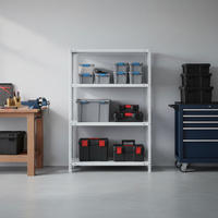 SCHRAUBREGAL PANDA MID | HxBxT 150x110x50cm | 4 Fachböden | Fachlast 90kg | Weiß - Weiß, Metall (110/150/50cm) - PROREGAL