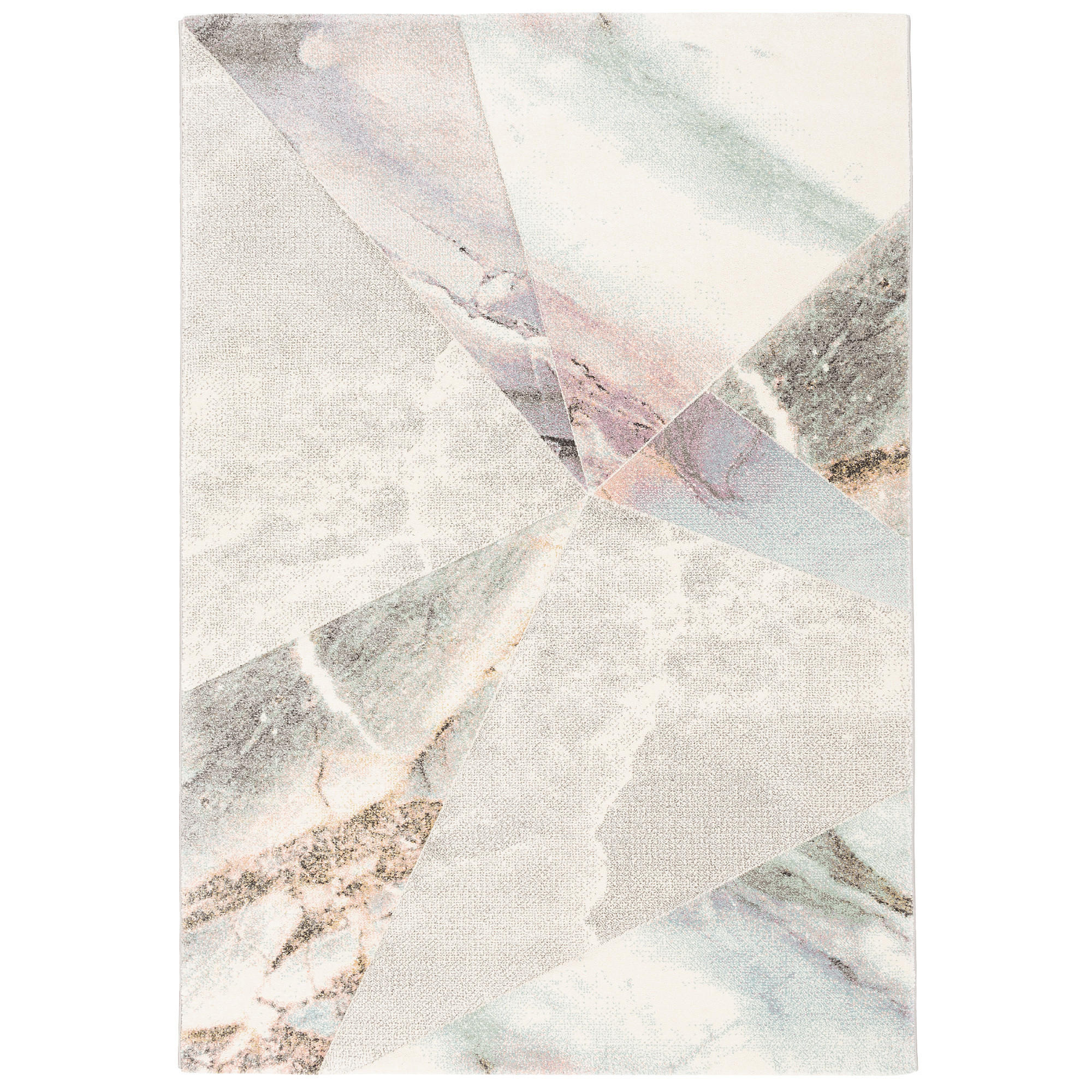 DESIGNER TEPPICH MAUI PASTELL MARMOR OPTIK TREND - Grau, Textil (140/200cm) - Pergamon
