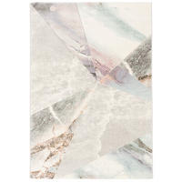 DESIGNER TEPPICH MAUI PASTELL MARMOR OPTIK TREND - Grau, Textil (80/150cm) - Pergamon