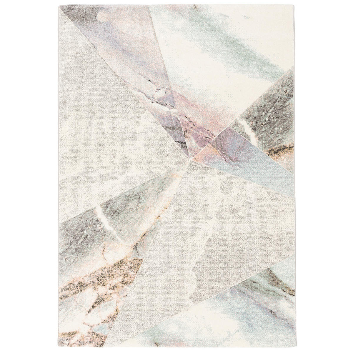 DESIGNER TEPPICH MAUI PASTELL MARMOR OPTIK TREND - Grau, Textil (80/150cm) - Pergamon