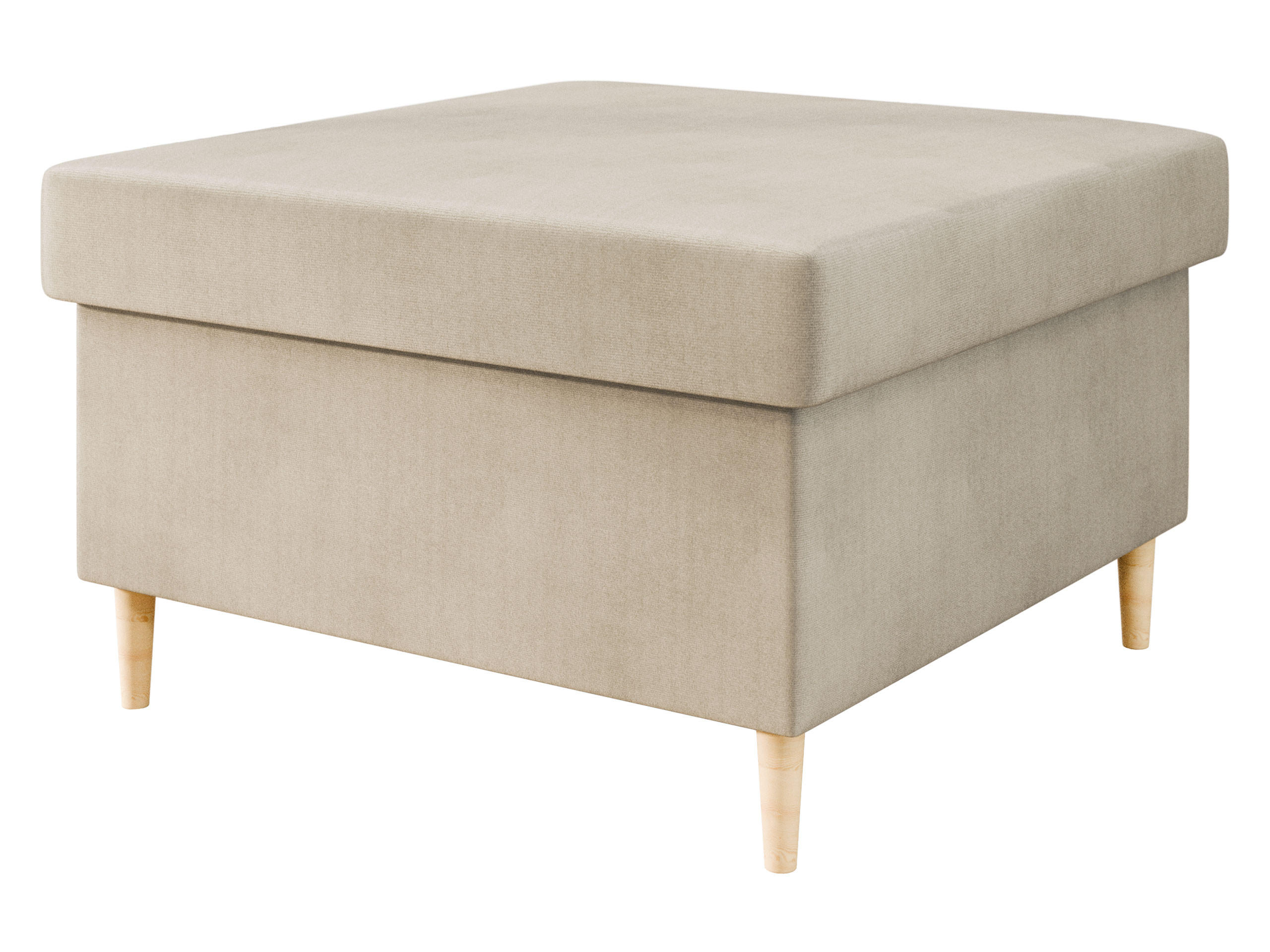 POLSTERHOCEKR Zako P - Beige/Naturfarben, Holz/Textil (70/43/70cm) - MIRJAN24