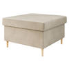 POLSTERHOCEKR Zako P - Beige/Naturfarben, Holz/Textil (70/43/70cm) - MIRJAN24