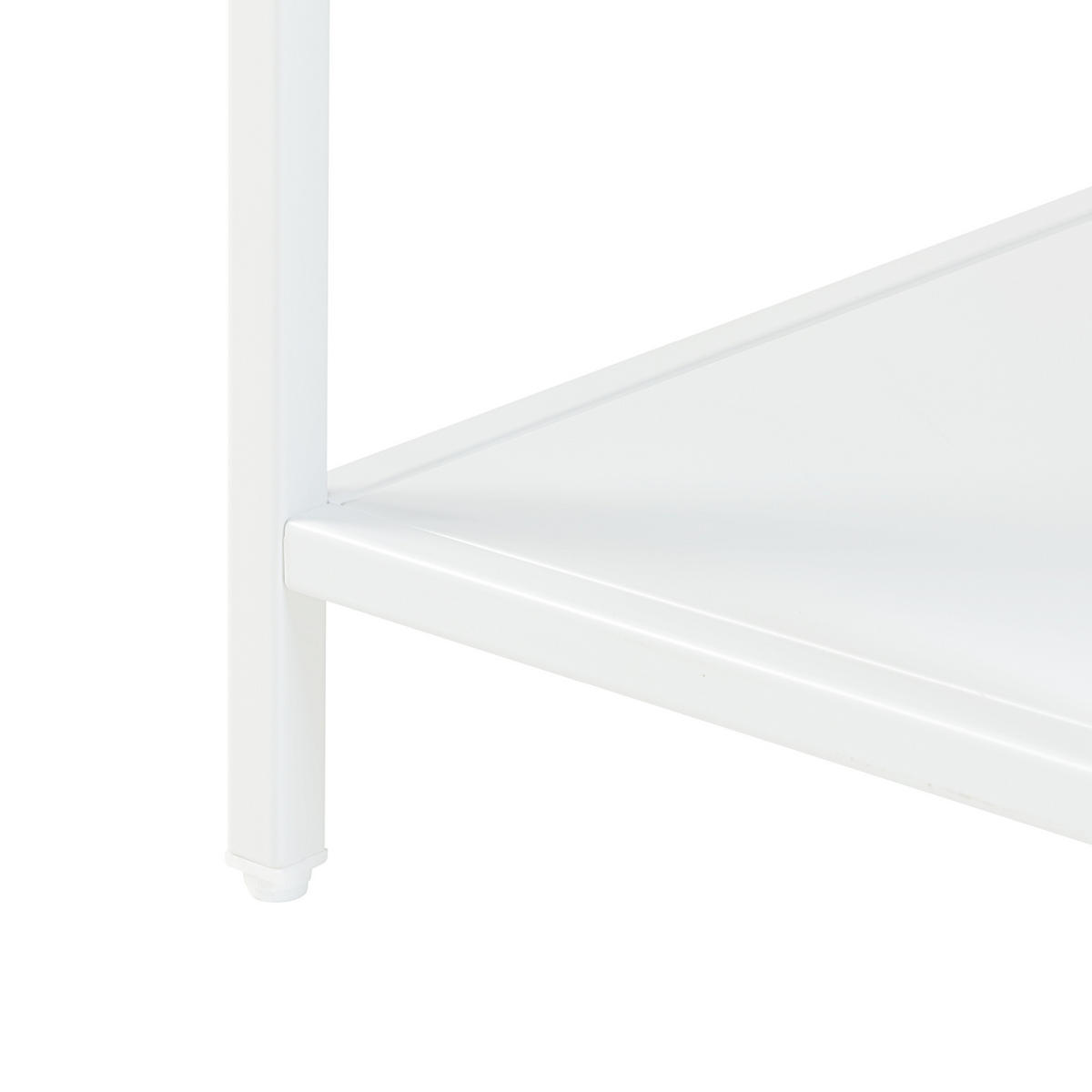 BÜCHERREGAL Reisjärvi - Weiß, Metall (75/115/35cm) - [en.casa]