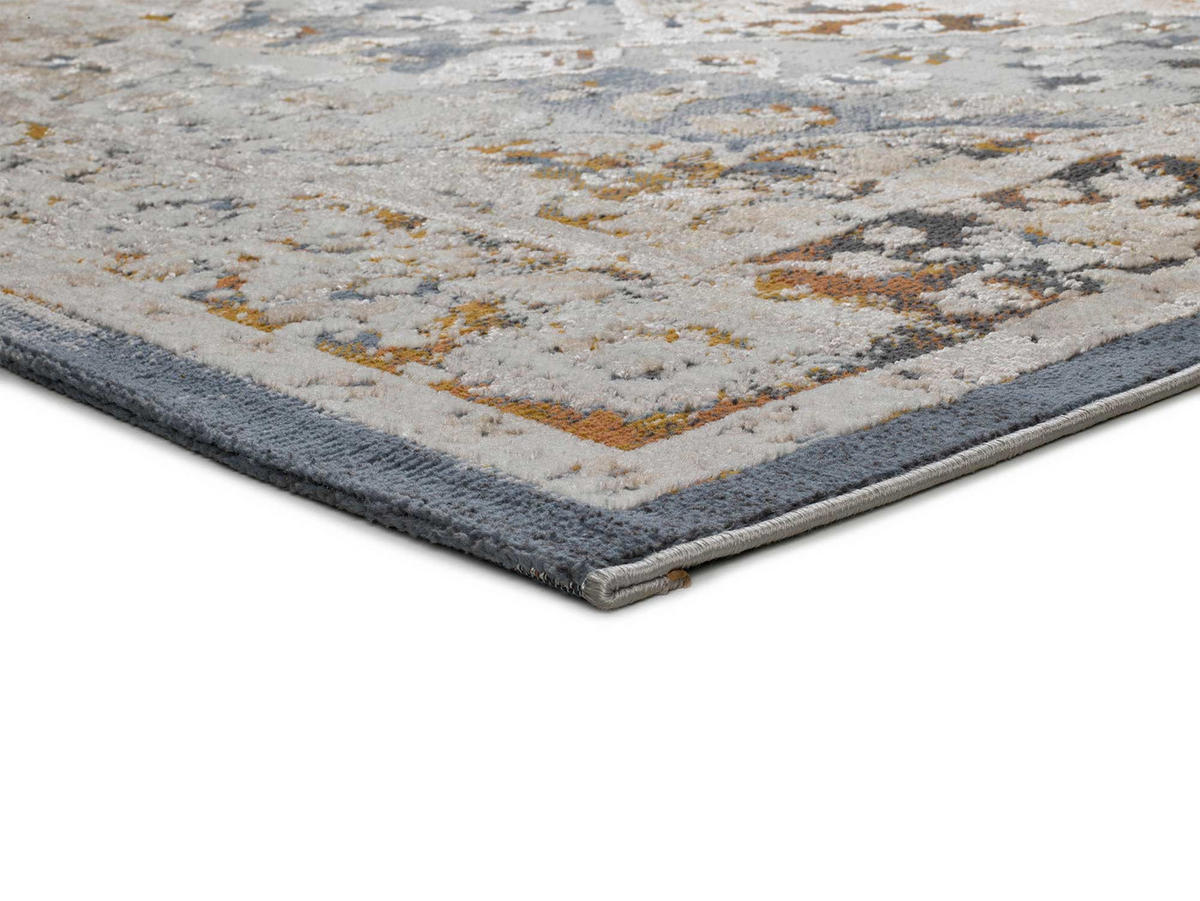 VINTAGE-TEPPICH Blau Springs 154/230 cm - Blau/Beige, Naturmaterialien/Textil (154/230cm) - Atticgo