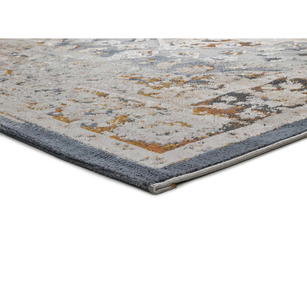 Thumbnail - Atticgo Vintage-Teppich, Mehrfarbig, Beige, Blau, Kupfer, Textil, Mode, Rechteckig, 192x290 cm, Oeko-Tex® Standard 100, ...