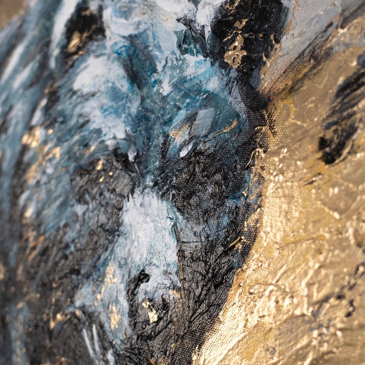 GEMÄLDE Tierische Kraft auf Keilrahmen 115x50 cm - Multicolor, Holz (115/50cm) - YS-art gallery
