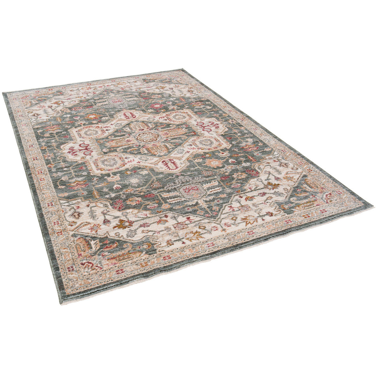 VINTAGE TEPPICH SORENA - Grau, Textil (120/175cm) - Pergamon