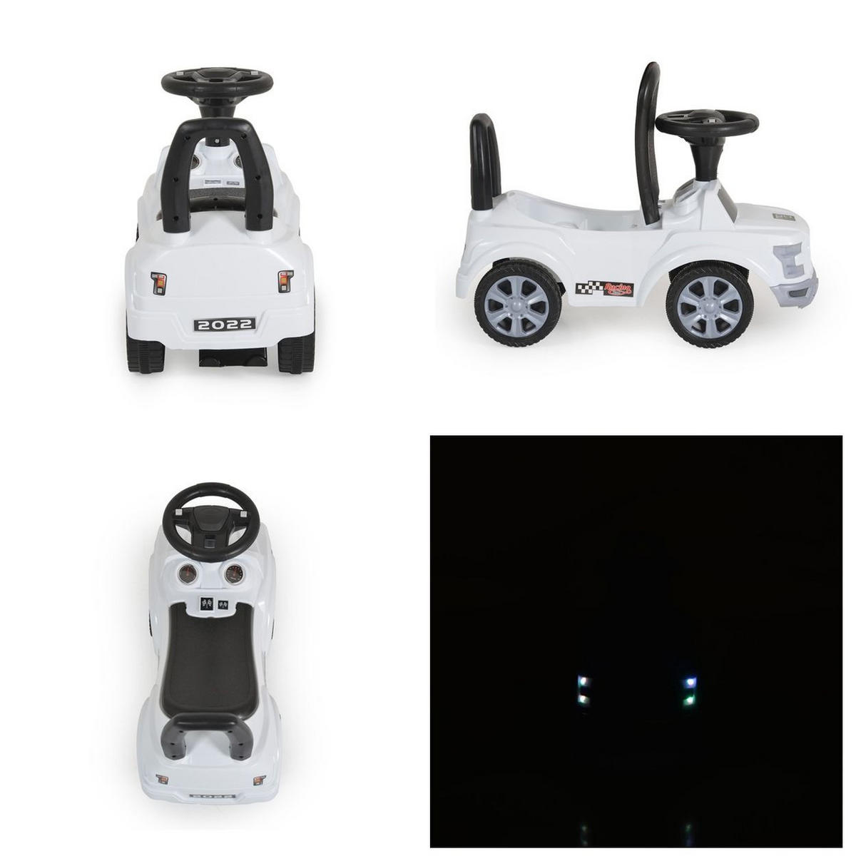 RUTSCHER Orlando Musik weiß Lichter Staufach Kunststoffreifen ab 1 Jahr - Weiß, Kunststoff (62/26/40cm) - Moni