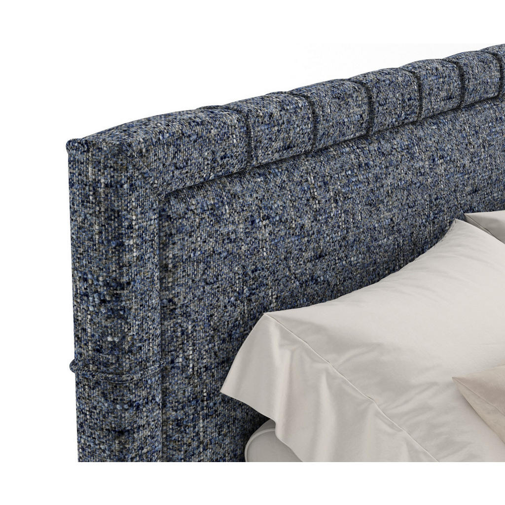 Thumbnail - Maison de Reve Boxspringbett, Dunkelblau, Textil, Buche, Kiefer, H3, Höhe ca. 36 cm, 160x200 cm, Reach, FSC 100%, Made i...