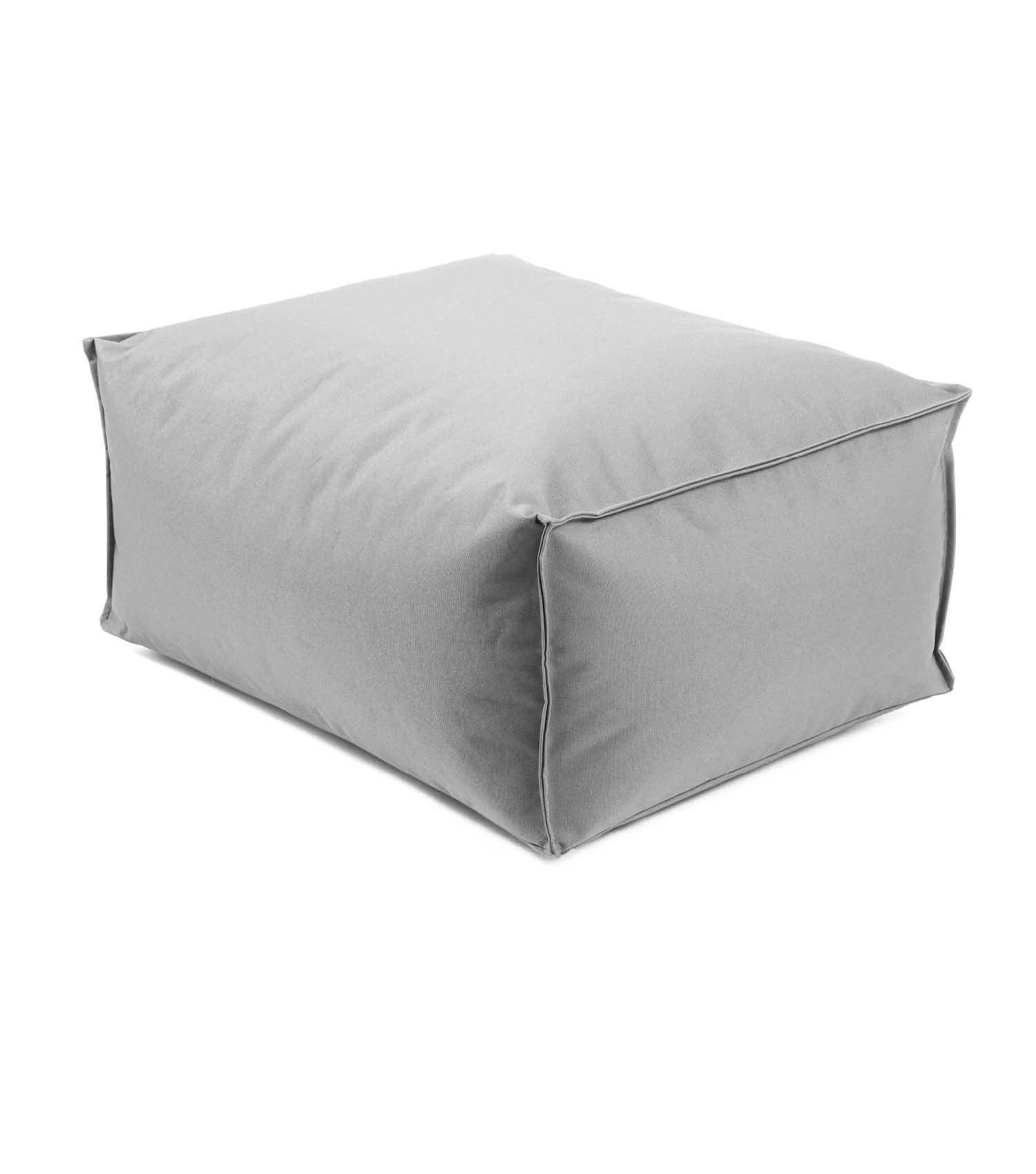 OUTDOOR POUF Der Ruhestifter - Grau, Textil (60/25/45cm) - Mokebo