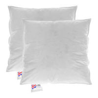 FÜLLKISSEN 2er-Set – 50/50 cm, Gänsefedern & Daunen - Weiß, Textil (50/50cm) - Homescapes