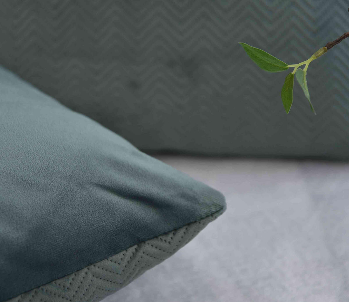DEKOKISSEN Greta 45x45 cm Grün - Grün, Textil (45/45cm)